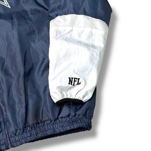 Rare! Vintage NFL Dallas Cowboys Reversible Jacket Men XL Fleece Y2K Star Logo - Picture 9 of 12